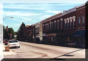 [Image of downtown West Liberty] - click for larger image